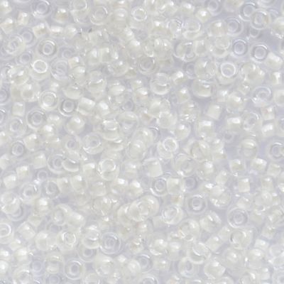 RC056 White CL Crystal Size 8 Seed Beads