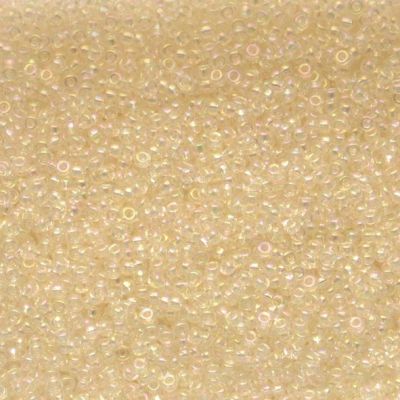 RC11-2442 Crystal Ivory Gold Lustre 11 Seed Beads