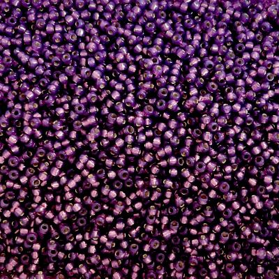 RC11-4248 Dur Dyed SL Dk Lilac Size 11 Seed Beads