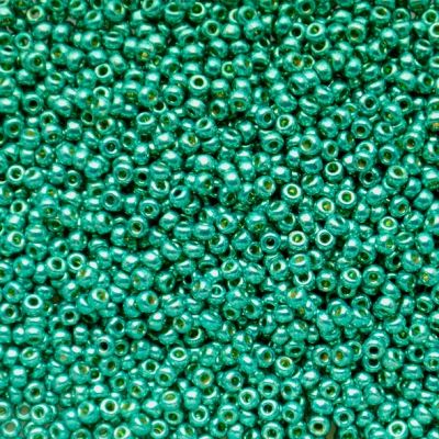 RC11-5106 Dur Galv Dk Aqua Green Size 11 Seed Beads