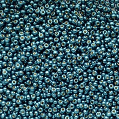 RC11-5115 Dur Galv Poseidon Blue Size 11 Seed Beads