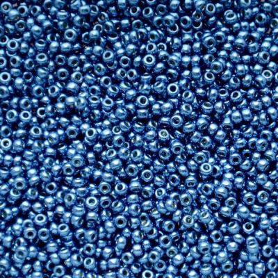 RC11-5116 Dur Galv Deep Aqua Blue Size 11 Seed Beads