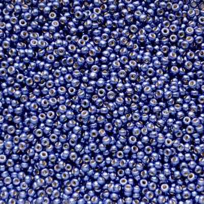RC11-5117 Dur Galv Mermaid Blue Size 11 Seed Beads