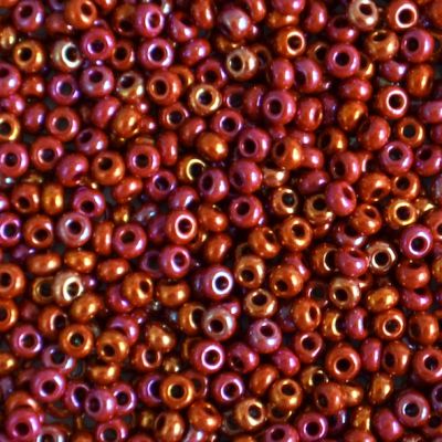 RC1103 Opaque Garnet AB Size 10 Seed Beads
