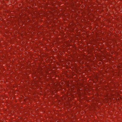 RC122 Trans Red Size 10 Seed Beads