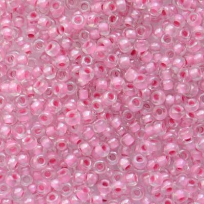 RC312 Rose Lined Crystal Size 10 Seed Beads