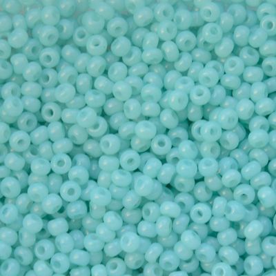 RC624 Alabaster Teal Size 8 Seed Beads