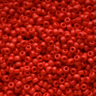 RC8-0408 Op Red Size 8 Seed Beads