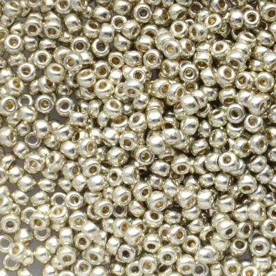 RC8-4201 Duracoat Galv Silver Size 8 Seed Beads