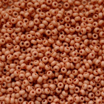 RC858 Chalk Salmon Pink Size 10 Seed Beads