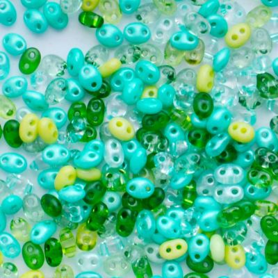 TW111 Spring Greens Twin Bead Mix